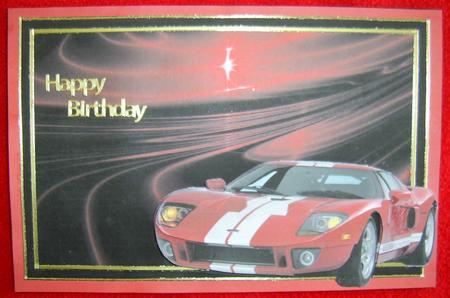 Ford Gt40 Decoupage by Annmarie Spriggs