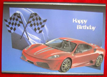 Ferrari Decoupage by Annmarie Spriggs