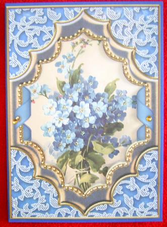Forget Me Knots Diamond 7x5inch Picture Card Front Frame by Annmarie Spriggs