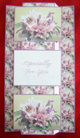Beautiful Floral 3 Panel Fold Back by Annmarie Spriggs