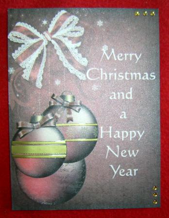 Christmas Baubles by Annmarie Spriggs