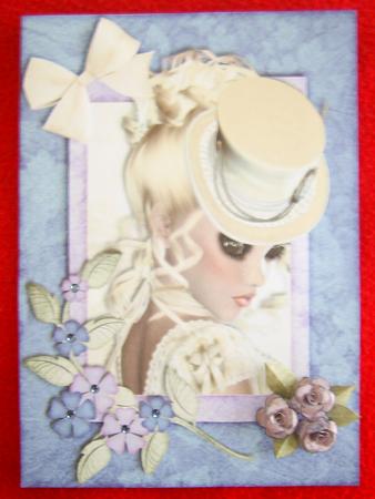 Top Hat Totty 2 Decoupage by Annmarie Spriggs