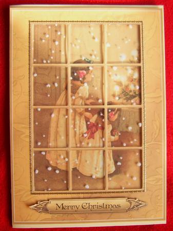Early Christmas Morning - Window Tile Card by Annmarie Spriggs