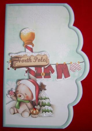 At the North Pole Scalloped Edge Curve Card by Annmarie Spriggs