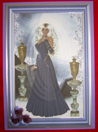 Lady in Purple Pyramid Topper by Annmarie Spriggs