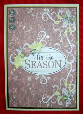 Tis the Season Swirl Christmas Card Topper Featured Gallery Photo