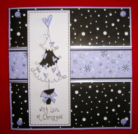 Funky Xmas Tree Quick Card by Annmarie Spriggs