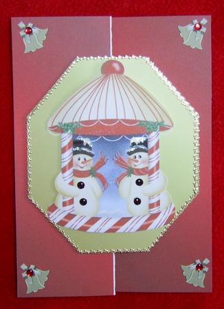 Candy Snowmen with Verse Fold Card by Annmarie Spriggs