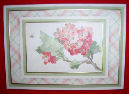Pink Flower Quick Card by Annmarie Spriggs