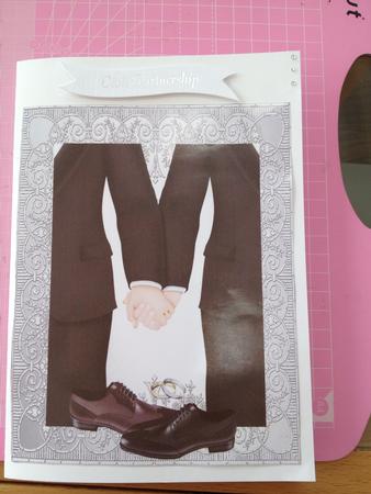 Male Civil Wedding Card by Annmarie Ward