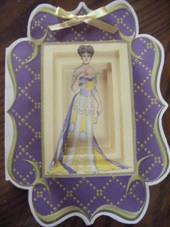 Elegant Lady 2 Fancy Bracket Card by Ann-marie Vaux