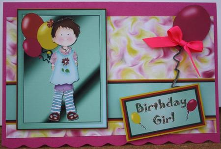 Balloon Birthday Girl by Antonia Kortzi