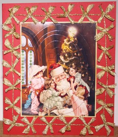 A Vintage Christmas Oval Pyramage by Antonia Kortzi
