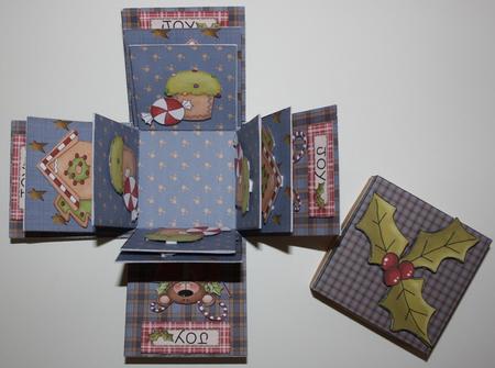 Exploding Box Kit Christmas Boy by Antonia Kortzi