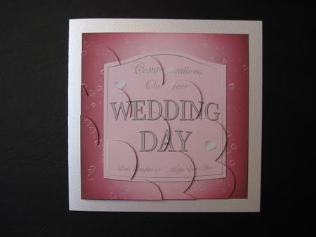 Wedding Champers Label Shell Edged Corner Side Stacker by Apetroae Stefan