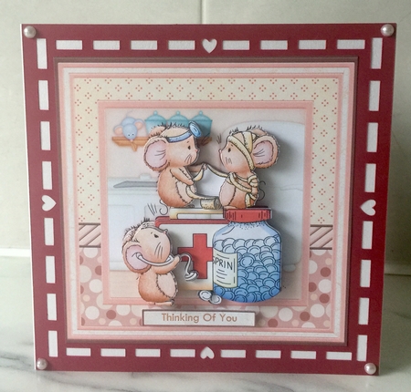 Get Well Mice Thank You, Birthday, Congratulations Mini Kit by April Dyer