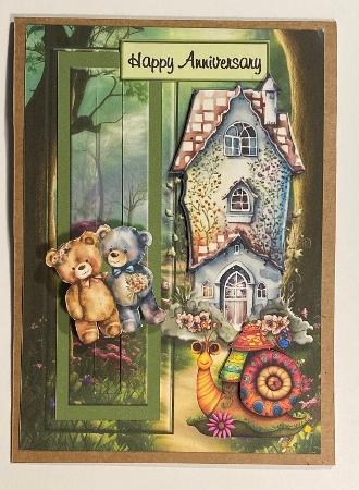 Anniversary Bears Cottage Slider Card Topper Featured Gallery Photo