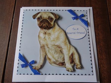 Pug Dog Decoupage by asmaa farooq