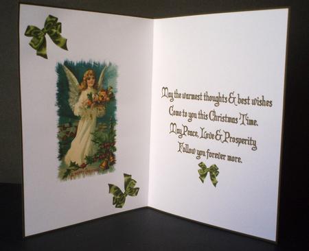Christmas Vintage Angel Insert 4 by Audrey Brown clifford
