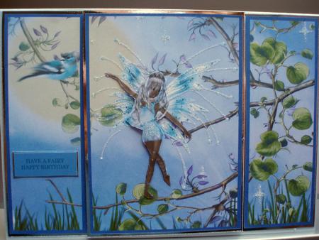 Dancing in the Trees Large Gatefold Card by Audrey Brown clifford