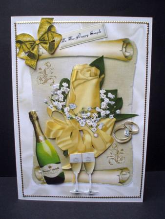 Gold Rose, on a Scroll by Audrey Brown clifford