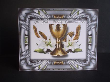Gold Chalice with Lilies by Audrey Brown clifford
