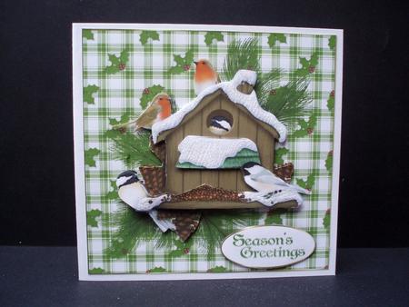 Christmas Bird House by Audrey Brown clifford