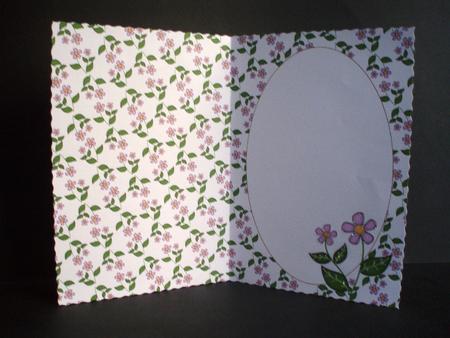 Pink Flowers Insert 2 (white) by Audrey Brown clifford