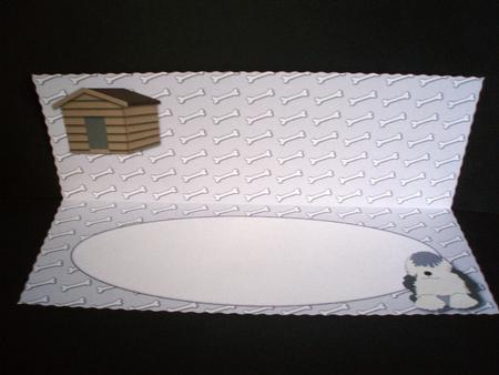 Dulux Dog Insert for Large Dl (grey) by Audrey Brown clifford