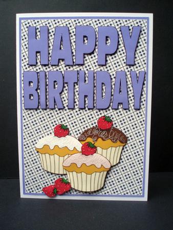 Happy Birthday Cupcakes 5 by Audrey Brown clifford