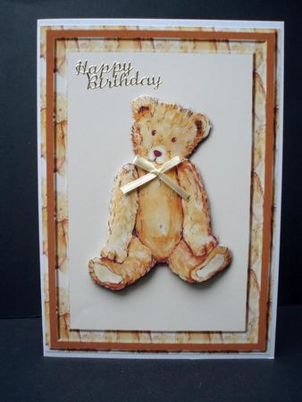 Teddy Card Front by Audrey Brown clifford
