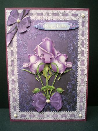 Pretty Floral and Lace Decoupage by Audrey Brown clifford