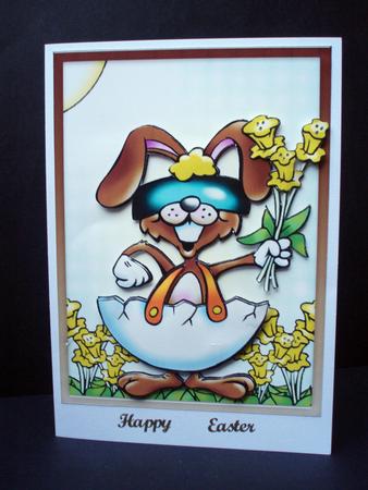 Easter Bunny Decoupage by Audrey Brown clifford