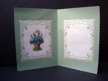 Flowers in a Basket Insert by Audrey Brown clifford