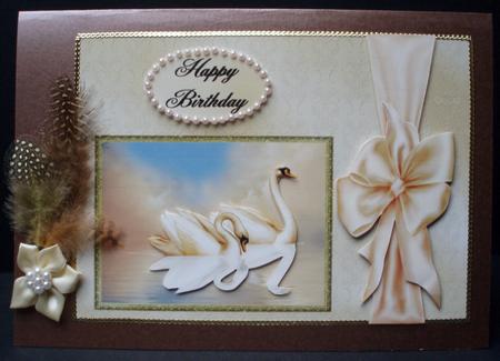 Birthday Swans by Audrey Brown clifford