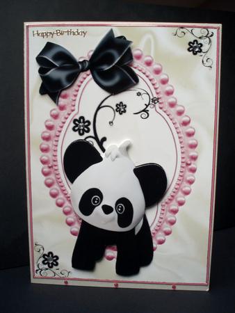 Little Black/white Panda by Audrey Brown clifford