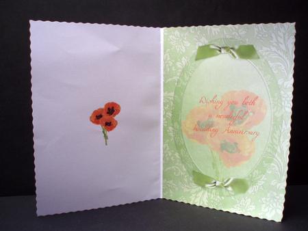 Poppy Trio Insert Anniversary by Audrey Brown clifford