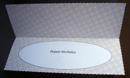 Flowers Insert for Large Dl (cream) by Audrey Brown clifford
