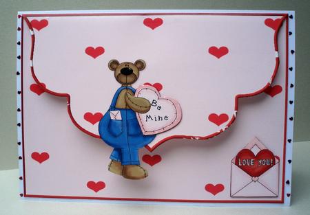 Be Mine - Envelope Card by Audrey Brown clifford
