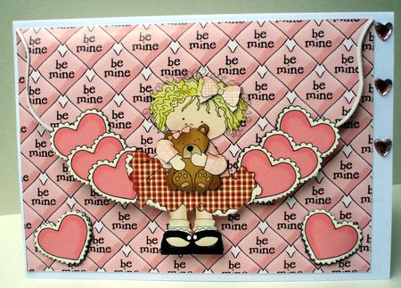 Be Mine Forever - Envelope Card by Audrey Brown clifford
