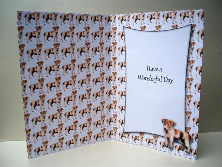 Jack Russell Insert with Message (white) by Audrey Brown clifford