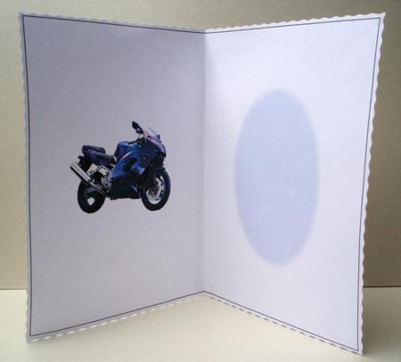 Blue Bike Insert by Audrey Brown clifford