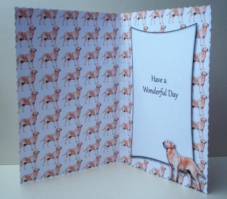 Labrador Retriever Insert with Message (white) by Audrey Brown clifford