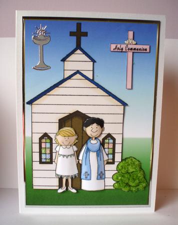 Blonde Girl Holy Communion by Audrey Brown clifford