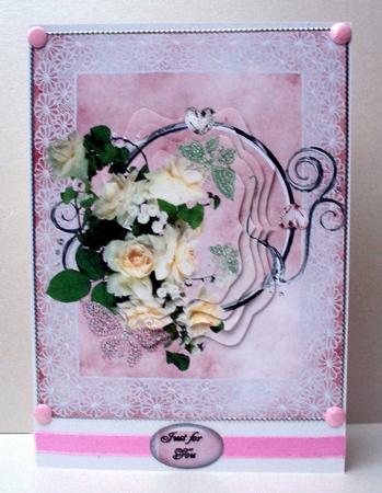 Cream Roses and Lace by Audrey Brown clifford