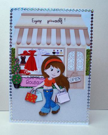 I Love to Shop Decoupage by Audrey Brown clifford