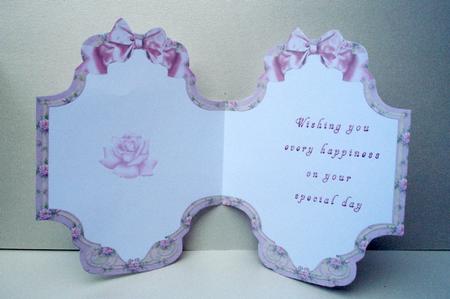 A Single Rose Insert for Shaped Card by Audrey Brown clifford
