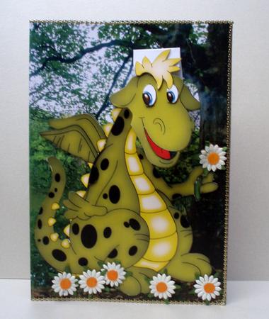 Dragon Flip-up Card by Audrey Brown clifford