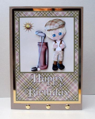 Golfer's Birthday 3 by Audrey Brown clifford