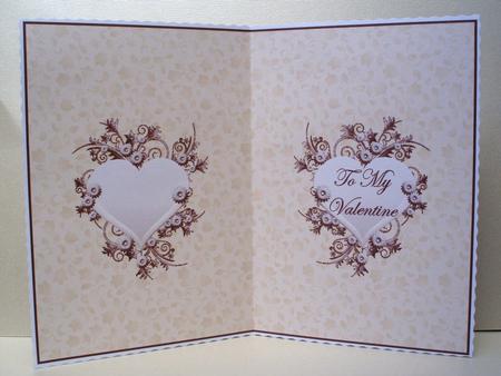 Hearts & Flowers Card Insert by Audrey Brown clifford